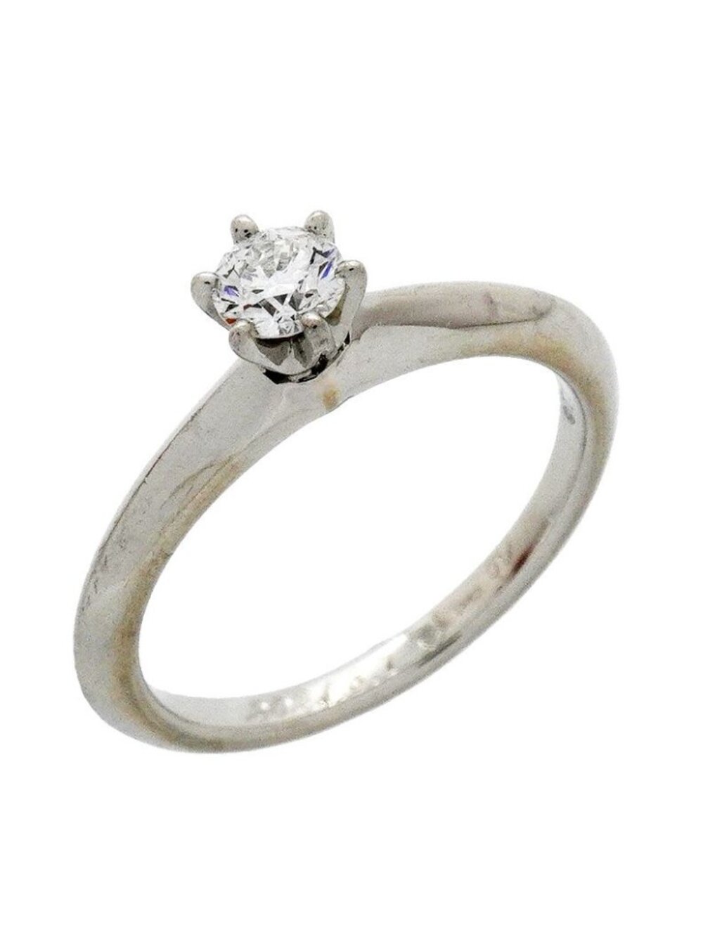 Tiffany & Co Ring Solitaire Platinum Diamond